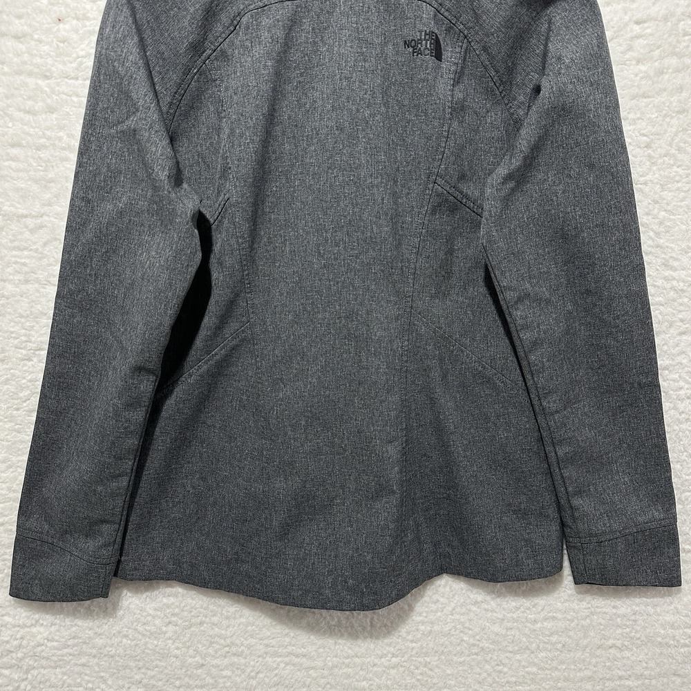The North Face Windwall Soft Shell Women's Heather Gray Full Zip Jacket Size M/M - Picture 8 of 15